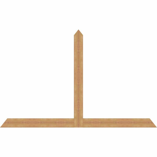 Ekena Millwork Portland Timber Gable Bracket, Western Red Cedar, 96"W x 60"H x 1 1/2"D x 5 1/2"F, 15/12 Pitch GBW096X60X0206POR00SWR - main